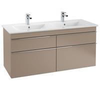 Villeroy & Boch Venticello lavabo doble, 2 agujeros para grifo, con rebosadero, 1300x500mm, 4111DL01, Color: Blanco