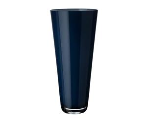 Villeroy & Boch Verso Florero Grande Midnight Sky, 38 cm, Vidrio, Azul