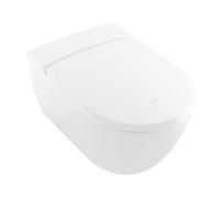 Villeroy & Boch ViClean, inodoro de ducha sin borde con asiento, HarmonicWave, 385x 595 mm, V0E200R1, Color: Cerámica Alpina BlancaPlus