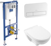 Villeroy & Boch ViConnect conjunto de inodoro con tapa y marco con pulsador 5660D301