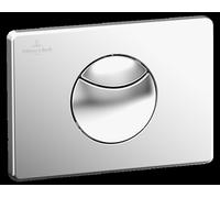 Villeroy & Boch ViConnect placa de accionamiento de inodoro, doble descarga, 205x145x22mm, 92248568, Color: Blanco