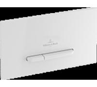 Villeroy & Boch ViConnect placa de accionamiento de inodoro, doble descarga, 253x127x80mm, 92218068, Color: Blanco