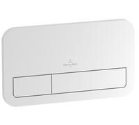 Villeroy & Boch ViConnect placa de accionamiento de inodoro, doble descarga, 253x145x10mm, 92249068, Color: Blanco