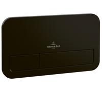 Villeroy & Boch ViConnect placa de accionamiento de inodoro, doble descarga, 253x145x10mm, 922490AN, Color: Negro Mate