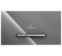 Villeroy & Boch ViConnect placa de accionamiento de inodoro, doble descarga, 253x145x20mm, 922160RA, Color: Vidrio Gris Brillante