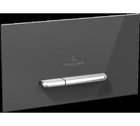 Villeroy & Boch ViConnect, Placa de accionamiento del WC 300G, 2 cisternas, 922160RE, Color: Vidrio Blanco Brillante