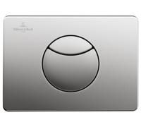 Villeroy & Boch ViConnect, Placa de accionamiento del WC 100S, 2 cisternas, 922485LC, Color: acero inoxidable