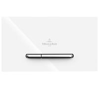 Villeroy & Boch ViConnect, Placa de accionamiento del WC 300S, 2 cisternas, 922169N5, Color: Blanco Mate