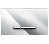 Villeroy & Boch ViConnect, Placa de accionamiento del WC 300S, 2 cisternas, 92218061, Color: Cromado