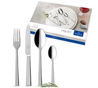 Villeroy & Boch - Victor Set de Cubiertos 24 Piezas Plata/Platino, Apto para Lavavajillas, Cuberteria Acero Inoxidable, Cuberterias Completas 6 Personas, Acero Inoxidable