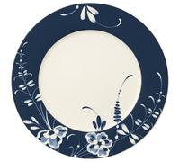 Villeroy & Boch Vieux Luxembourg Brindille plato de presentación, 30 cm, Porcelana Premium, Blanco/Azul