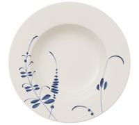 Villeroy & Boch Vieux Luxembourg Brindille plato hondo, 24 cm, Porcelana Premium, Blanco/Azul