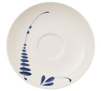 Villeroy & Boch Vieux Luxembourg Brindille plato para taza, 14 cm, Porcelana Premium, Blanco/Azul