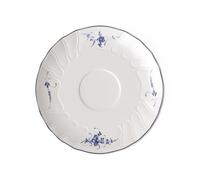 Villeroy & Boch Vieux Luxembourg plato para tazón, 19 cm, Porcelana Premium, Blanco/Azul