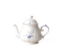 Villeroy & Boch Vieux Luxembourg Tetera, 1100 ml, Porcelana Premium, Blanco/Azul