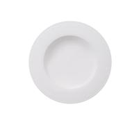 Villeroy & Boch White Pearl 1043892700 Plato Hondo, Porcelana, Blanco, 22x22x6.5 cm