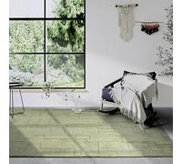 Villeroy & Boch Wilhelmine - Alfombra de Lana Natural para salón, Tejida a Mano y respetuosa con el Medio Ambiente, para salón, Dormitorio, Comedor, Pasillo, Cocina, Verde, 120 x 170 cm