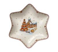 Villeroy & Boch Winter Bakery Delight Bol estrella med., pueblo de jengibre 24,5cm