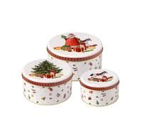 Villeroy & Boch Tarros para galletas Winter Collage Accessories 3-pack Blanco