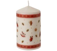 Villeroy & Boch - Winter Specials Vela con Regalos Toys M, Decorativa Vela navideña para la Mesa, Cera, 7 x 12 cm