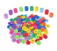 VILLFUL 1 Juego Discos Numéricos Coloridos De Eva Material Seguro Y Resistente Para Fichas Redondas Pequeñas Para Habilidades Matemáticas Tempranas Para Educación Y Casa O 300 Piezas