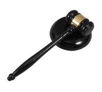 VILLFUL 1 Juego Martillo de Madera y Bloque de Sonido para Jueces y Martillo Reutilizable con Base para para Actividades Familiares y Decoración Elegante
