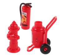 VILLFUL 1 Juego Mini Extintor De Incendios Mini Decoración Decoración De La Adorno De La Extintor De Juguetes Pequeña Boca De Incendios Boca De os