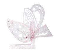 VILLFUL 1 juego Regla de Costura Curva Plástica para Diseño de Ropa Herramienta para Sastres y Principiantes para Patronaje y