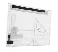 VILLFUL 1 Juego Tablero de Dibujo Portátil Multifuncional para Regla Precisas para Exterior y Kit Completo Dibujo