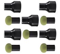 VILLFUL 10 Esponjas de Maquillaje Forma de Hongo para Uso Seco y Húmedo, Esponja Facial de Material Hipoalergénico, Color Verde Matcha, Herramienta de Belleza Diaria para Base y