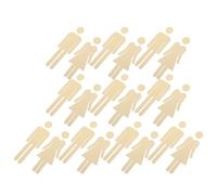 VILLFUL 10 juegos Letreros Autoadhesivos para Aseos Acrílico Espejo Dorado Señalización Baños Hombres y Mujeres Pack para Oficina y Comercio