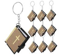 VILLFUL 10 Llaveros De Recuerdo, Llaveros Religiosos, Colgantes Para Bolsos, Llaveros Con Colgante De Biblia, Llaveros Colgantes, Adornos Para Bolsos, Llaveros Para Festivales, Llaveros
