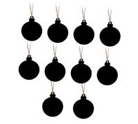 VILLFUL 10 Piezas Bolas de Madera Colgantes Rodajas de Madera para Manualidades para Hacer Tú Mismo para Decoración por Paquete para Navidad Bodas y San Valentín