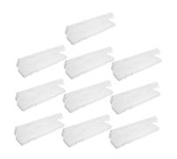 VILLFUL 10 Piezas Caja Organizadora Transparente de Estuche Portátil con Gancho Colgante para Cepillos y Pasta Dental Compacto y Sellado para Viaje Camping y Baño