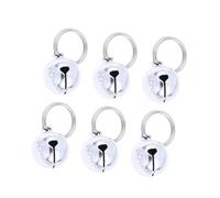 VILLFUL 10 piezas Campanas Colgantes Metálicas para Collar de Mascotas Plateadas Accesorios Decorativos para Perro y Gato Diseño Pequeño y Duradero
