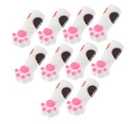 VILLFUL 10 Piezas Fundas de Silicona para Herramientas de Pedicura y Manicura Protectores Antideslizantes con Diseño de Patas de Gato Compatibles con Tijeras Pinzas y Cortauñas