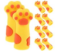 VILLFUL 10 Piezas Unidades Fundas Protectoras de Silicona Forma de Pata de Gato para Cortaúñas y Pinzas Fundas Antideslizantes para Herramientas de Manicura y Pedicura