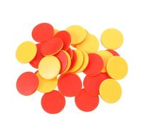 VILLFUL 100 Piezas Fichas de Contadores Redondos para Aprendizaje Matemático de Chips de para y Clasificar para Modelado de Matemáticos y Actividades Educativas