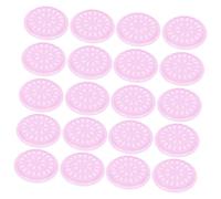 VILLFUL 100 Piezas Placas para Extensiones de Pestañas de PVC Profesional Portátiles y Resistentes Placas para Retrasar Secado de Pegamento Salones Color Rosa