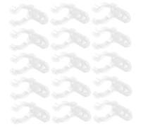 VILLFUL 100 piezas Uds Abrazaderas Silicona Transparentes con Tornillos para Fijación de Tubos LED Fluorescentes Clips de Montaje Resistentes para Decoración Instalación Segura