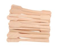 VILLFUL 100piezas Varillas de Cera para Depilar de Palos de Madera para Cejas y Nariz Aplicador de Cera para Pelo Facial Accesorios de Depilación para Uso Casa