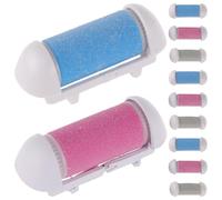 VILLFUL 12 piezas Cabezales de Recambio para Eléctrica Pies Rodillos Exfoliantes para Pedicura Profesional Removedor Callos y Durezas Accesorios Duraderos y Coloridos para Cuidado de Pies