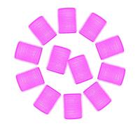VILLFUL 12 piezas Rizadores de Plástico para Cabello Mujer Rodillos Autoadhesivos para Peinado sin Calor Herramienta Ligera y Duradera para Ondas Grandes Uso Cabello Seco Color Aleatorio