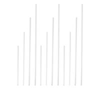 VILLFUL 12 Piezas Varillas Agitadoras de Vidrio Sólidas y Transparentes con Cabeza Redonda Kit de Unidades para Laboratorio y Bebidas