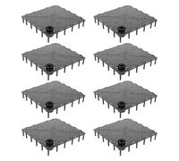 VILLFUL 12 Placas de Filtro para Fondo de Acuario Negras, Rejilla Plástica Recortable, Divisor Estable para Circulación de Agua y Reducción de Grava, Suministros para Acuarios, Accesorios