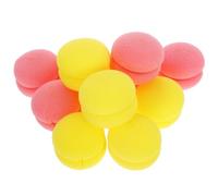 VILLFUL 12 Rulos de Espuma para Peinar Cabello Corto y Ondulado Bola Esponjosa Suave 2 Colores 6 Rosa 6 Amarillo Set de 12 Piezas para Rizos sin Calor Herramienta Ligera para Uso