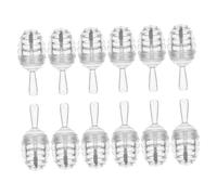 VILLFUL 12 Tubos de Brillo de Labios Forma de Panal de Abeja, Mini, Reutilizables y Lavables, Material Pp, Ideales para Viajes de Negocios y Vacaciones
