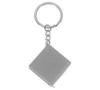 VILLFUL 1pieza Cinta Métrica Retráctil Metálica Llavero Portátil Bloque de Deslizamiento Estable Herramienta de Medición Compacta para Uso Doméstico y Exterior