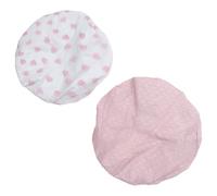 VILLFUL 2 Gorros de Ducha Resistentes al Agua para Adultos, Banda Elástica Firme y Material Eva, Ideales Baño y Cabello Largo, Pack de 2 Unidades Rosa