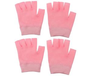VILLFUL 2 Pares Guantes Hidratantes de Gel para Manos Secas Tejido Delicado, Prevención de Manchas y Uso Trabajo Noche